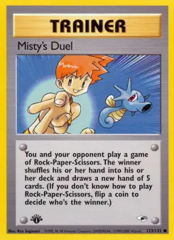 Pokémon-Karte Misty's Duel 123/132