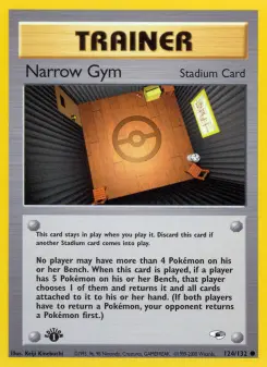 Pokémon-Karte Narrow Gym 124/132