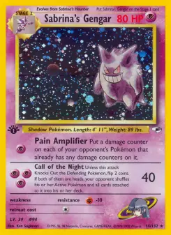 Pokémon-Karte Sabrina's Gengar 014/132