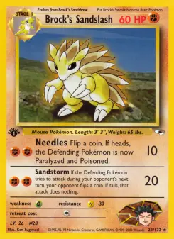 Pokémon-Karte Brock's Sandslash 023/132