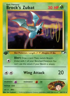 Pokémon-Karte Brock's Zubat 024/132