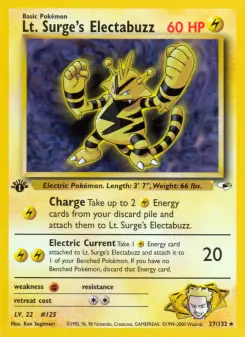Pokémon-Karte Lt. Surge's Electabuzz 027/132