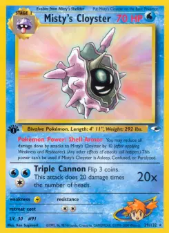 Pokémon-Karte Misty's Cloyster 029/132