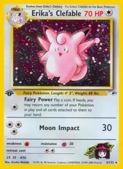 Pokémon-Karte Erika's Clefable 003/132