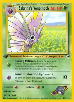 Pokémon-Karte Sabrina's Venomoth 034/132