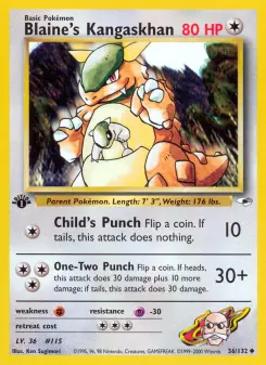 Pokémon-Karte Blaine's Kangaskhan 036/132