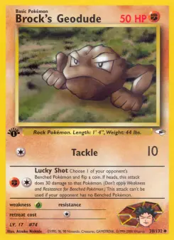 Pokémon-Karte Brock's Geodude 038/132