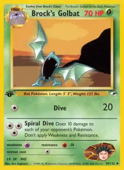 Pokémon-Karte Brock's Golbat 039/132