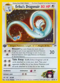 Pokémon-Karte Erika's Dragonair 004/132