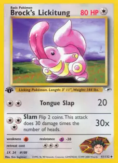 Pokémon-Karte Brock's Lickitung 041/132
