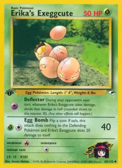Pokémon-Karte Erika's Exeggcute 043/132