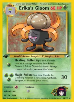 Pokémon-Karte Erika's Gloom 045/132