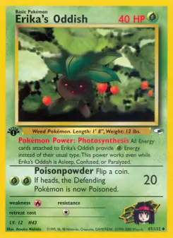 Pokémon-Karte Erika's Oddish 047/132