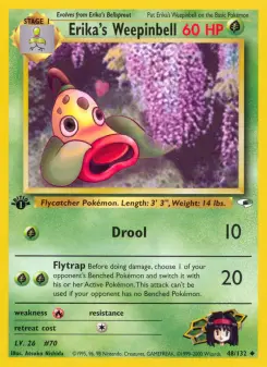 Pokémon-Karte Erika's Weepinbell 048/132