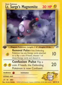 Pokémon-Karte Lt. Surge's Magnemite 050/132