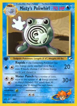Pokémon-Karte Misty's Poliwhirl 053/132