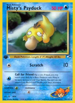 Pokémon-Karte Misty's Psyduck 054/132