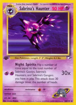 Pokémon-Karte Sabrina's Haunter 058/132