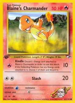 Pokémon-Karte Blaine's Charmander 061/132