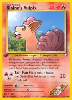 Pokémon-Karte Blaine's Vulpix 065/132