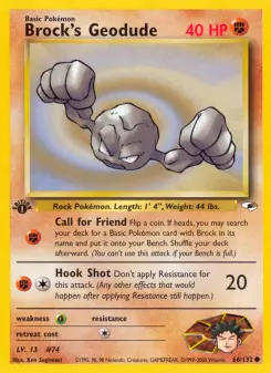 Pokémon-Karte Brock's Geodude 066/132