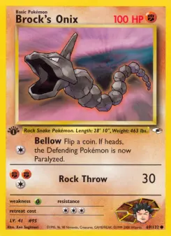 Pokémon-Karte Brock's Onix 069/132