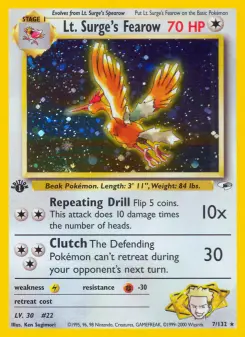 Pokémon-Karte Lt. Surge's Fearow 007/132