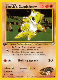 Pokémon-Karte Brock's Sandshrew 071/132