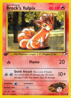 Pokémon-Karte Brock's Vulpix 073/132
