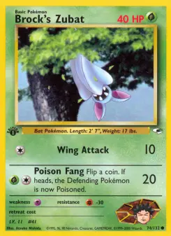 Pokémon-Karte Brock's Zubat 074/132