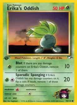 Pokémon-Karte Erika's Oddish 078/132