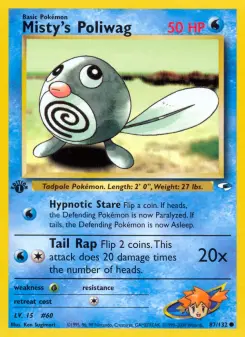 Pokémon-Karte Misty's Poliwag 087/132
