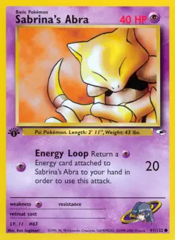 Pokémon-Karte Sabrina's Abra 091/132