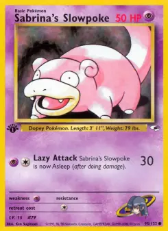 Pokémon-Karte Sabrina's Slowpoke 095/132