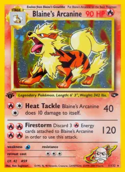 Pokémon-Karte Blaine's Arcanine 001/132
