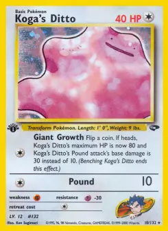 Pokémon-Karte Koga's Ditto 010/132