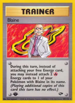Pokémon-Karte Blaine 100/132