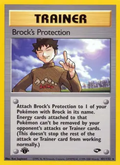 Pokémon-Karte Brock's Protection 101/132