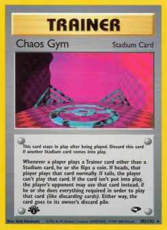 Pokémon-Karte Chaos Gym 102/132