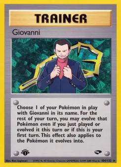 Pokémon-Karte Giovanni 104/132