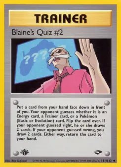 Pokémon-Karte Blaine's Quiz #2 111/132