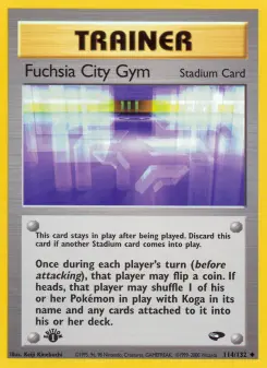 Pokémon-Karte Fuchsia City Gym 114/132