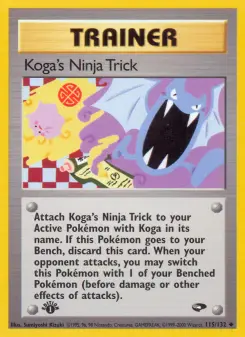 Pokémon-Karte Koga's Ninja Trick 115/132