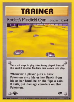Pokémon-Karte Rocket's Minefield Gym 119/132