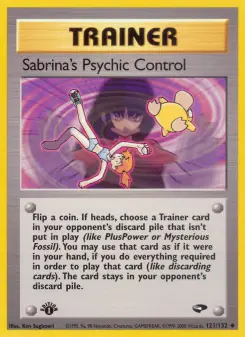 Pokémon-Karte Sabrina's Psychic Control 121/132