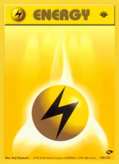 Pokémon-Karte Lightning Energy 130/132