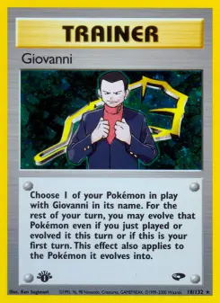 Pokémon-Karte Giovanni 018/132