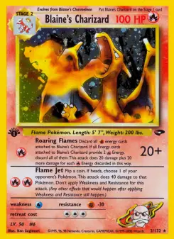 Pokémon-Karte Blaine's Charizard 002/132