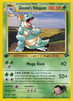 Pokémon-Karte Giovanni's Nidoqueen 023/132