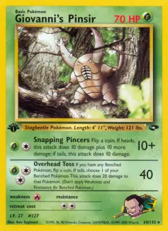 Pokémon-Karte Giovanni's Pinsir 024/132